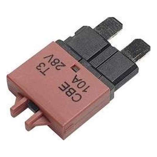 10 A Rood Hansor Circuit Breaker Standard, type 3, Manual Reset, 10A CBE3 Series 10A 10 A Rood Hansor Circuit Breaker Standard, type 3, Manual Reset, 10A CBE3 Series 10A