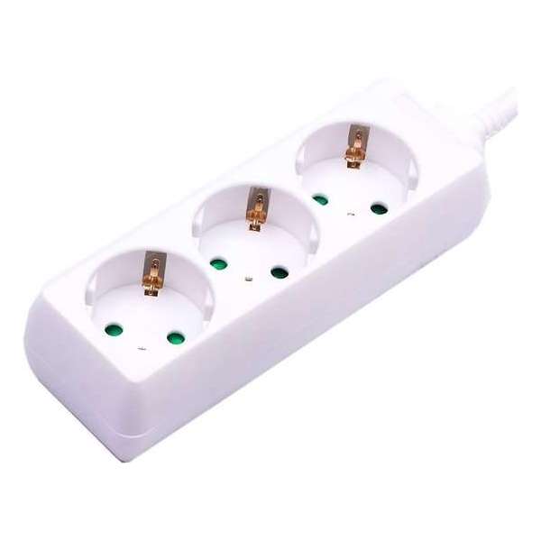 Verlengsnoer - Viron Serino - 3680W - 3 Stopcontacten - 1.5 Meter - Wit | Nederland Verlengsnoer - Viron Serino - 3680W - 3 Stopcontacten - 1.5 Meter - Wit | Nederland