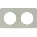 Schneider Electric Odace afdekraam 2-voudig Aluminium/Wit
