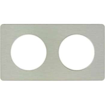 Schneider Electric Odace afdekraam 2-voudig Aluminium/Wit