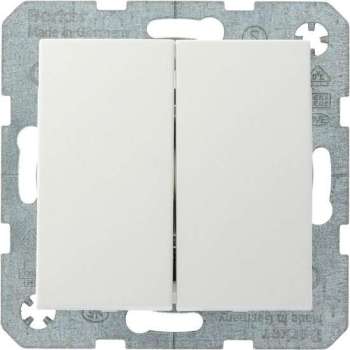 Berker Serieschakelaar Wit B1-B.3-B.7 (Te combineren met Berker S1 serie)
