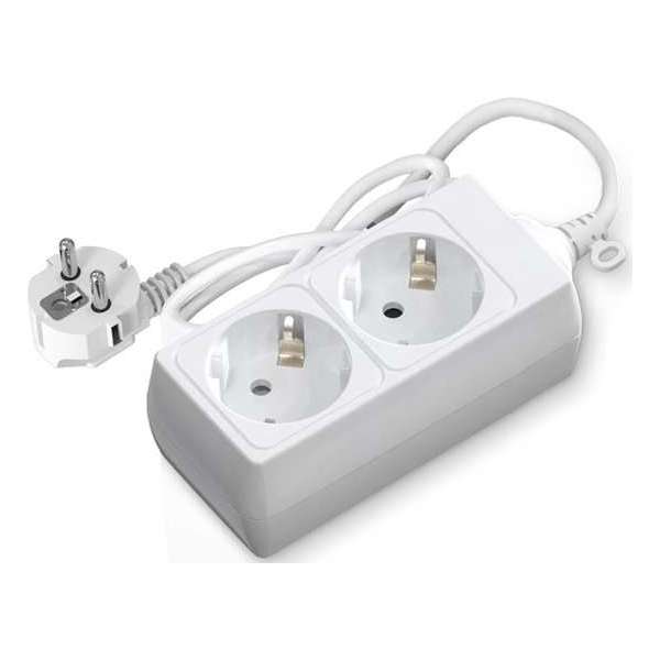 Verlengsnoer - Igna Synci - 3680W - 2 Stopcontacten - 1.5 Meter - Wit | Nederland Verlengsnoer - Igna Synci - 3680W - 2 Stopcontacten - 1.5 Meter - Wit | Nederland