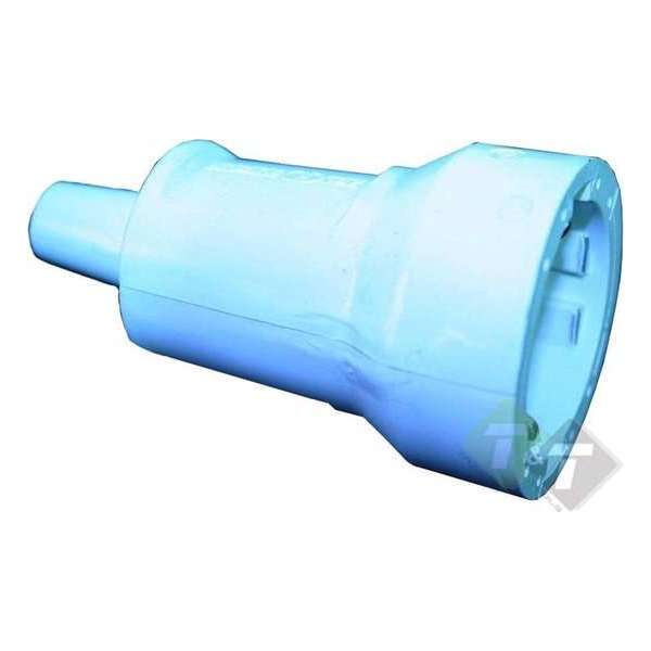 Stekker PVC Wit, Contra + RA, 16 Ampere, 250 Volt, met randaarde Stekker PVC Wit, Contra + RA, 16 Ampere, 250 Volt, met randaarde