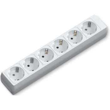 Verlengsnoer - Aigi Bovun - 3680W - 6 Stopcontacten - Wit - Zonder Snoer/Kabel | Nederland