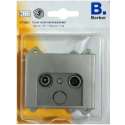 BERKER K5 coax wcd+centraalplaat, inbouw | RVS