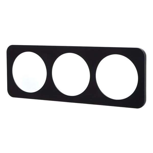 Afdekraam - Aigi Jura - 3-voudig - Rond - Kunststof - Zwart - BES LED Afdekraam - Aigi Jura - 3-voudig - Rond - Kunststof - Zwart - BES LED