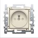 NIKO Original Cream inbouw stopcontact - penaarde -  enkelvoudig
