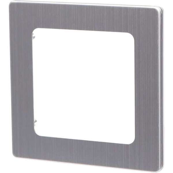 Afdekraam - Aigi Jura - 1-voudig - Vierkant - Aluminium - Zilver Afdekraam - Aigi Jura - 1-voudig - Vierkant - Aluminium - Zilver