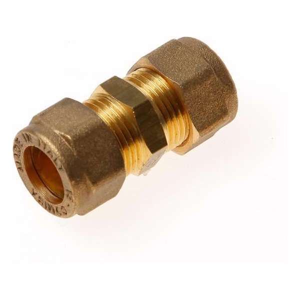 Installatiebranche Rechte koppeling 2x knel 12x 12mm Installatiebranche Rechte koppeling 2x knel 12x 12mm