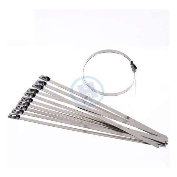 WiseGoods - RVS Kabelbinders - Metalen RVS Tie Wraps - Tie Wraps Set - Metalen Kabelbinders - Tie Wraps Lang - 10 stuks - 250 mm WiseGoods - RVS Kabelbinders - Metalen RVS Tie Wraps - Tie Wraps Set - Metalen Kabelbinders - Tie Wraps Lang - 10 stuks - 250 mm