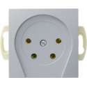 Berker B1-B.3-B.7 Stopcontact Telefonie Aluminium