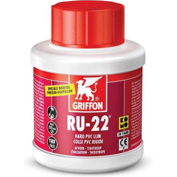 Griffon PVC lijm RU22 pot à 250ml komo keur Griffon PVC lijm RU22 pot à 250ml komo keur