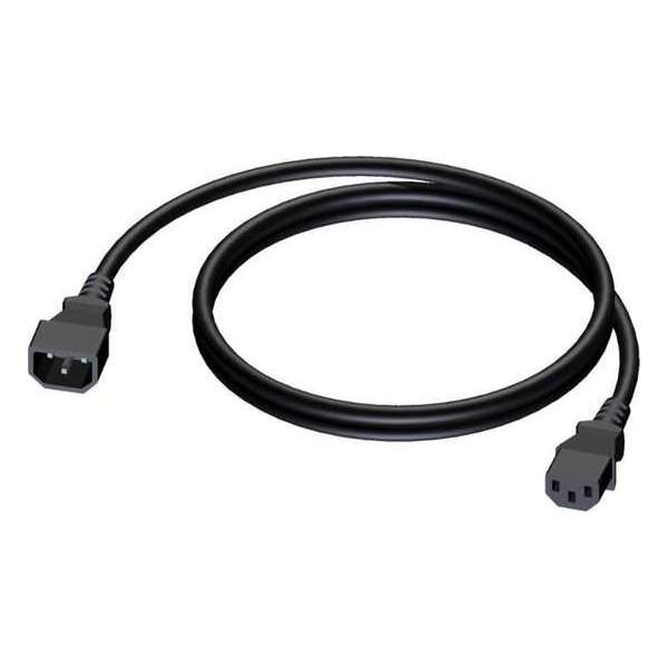 Procab C13 - C14 voeding verlengkabel - 0,50 meter