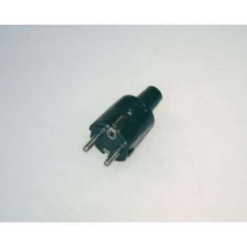 ABL Stekker RA PVC Kort - Zwart