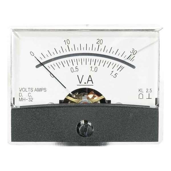 Analoog inbouwmeetapparaat VOLTCRAFT AM-60X46/30V/1,5A/DC 30 V/1,5 A Analoog inbouwmeetapparaat VOLTCRAFT AM-60X46/30V/1,5A/DC 30 V/1,5 A