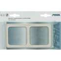 PEHA afdekraam tweevoudig, standaard inbouw | WIT