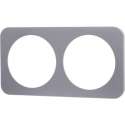 Afdekraam - Aigi Jura - 2-voudig - Rond - Kunststof - Zilver - BES LED