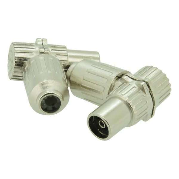 Profile Coax contra/tegenstekker - 2 stuks Profile Coax contra/tegenstekker - 2 stuks