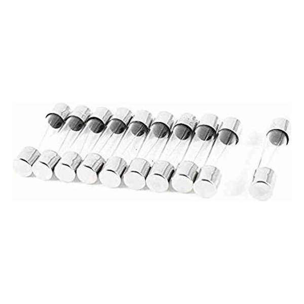 Confezione da 10) (Fusibili a tubo di vetro tipo 6x30 mm 250 V CA 5 A Confezione da 10) (Fusibili a tubo di vetro tipo 6x30 mm 250 V CA 5 A