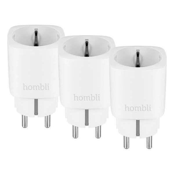 Hombli Slimme Stekker - WiFi - Timerfunctie - Werkt met Amazon Alexa en Google Home - 3 stuks - Wit Hombli Slimme Stekker - WiFi - Timerfunctie - Werkt met Amazon Alexa en Google Home - 3 stuks - Wit