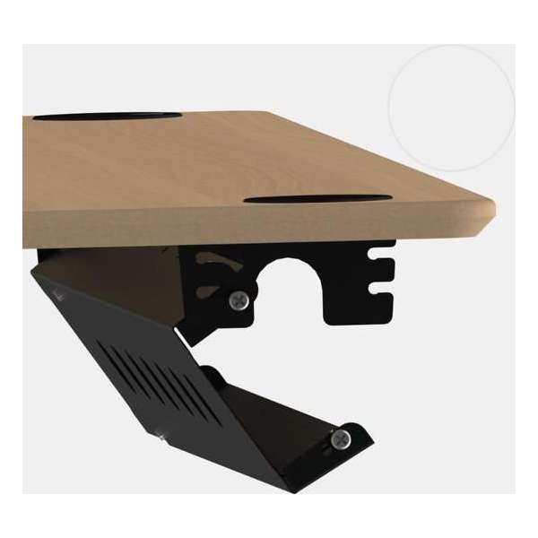 Kabelgoot bureau zwart, uitschuifbaar en kantelbaar Kabelgoot bureau zwart, uitschuifbaar en kantelbaar