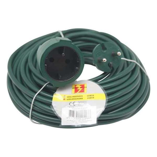 Gardenline - Verlengsnoer - groen - 20 Meter - 2 x 1.0 mm Gardenline - Verlengsnoer - groen - 20 Meter - 2 x 1.0 mm