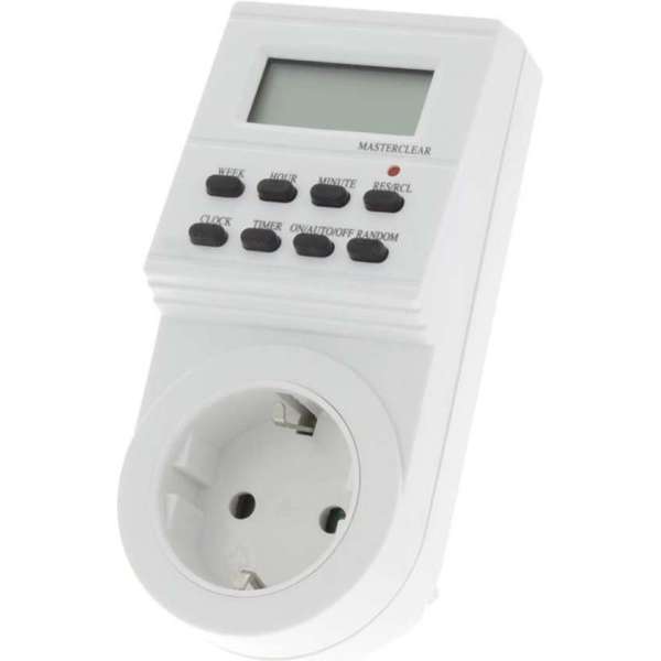 Plieger Schakelklok digitaal wit emt757 Plieger Schakelklok digitaal wit emt757