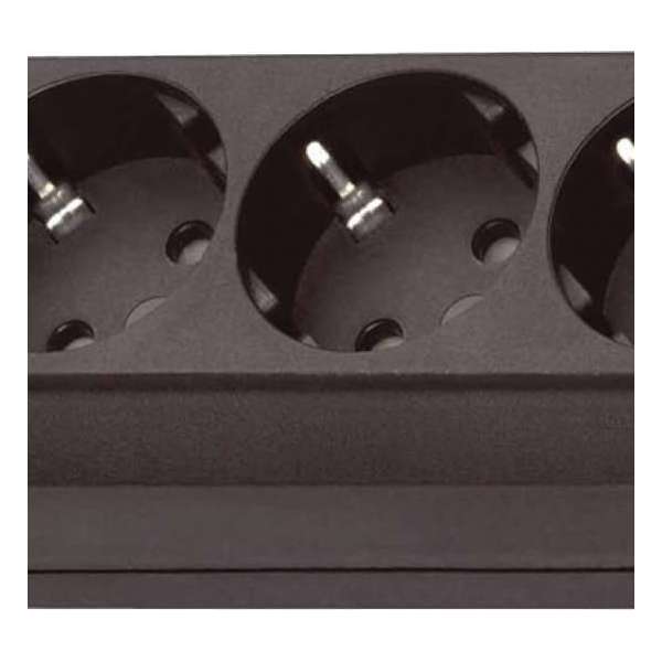 Eco-Line stekkerdoos met schakelaar 10-voudig zwart 3m H05VV-F 3G1,5 Eco-Line stekkerdoos met schakelaar 10-voudig zwart 3m H05VV-F 3G1,5