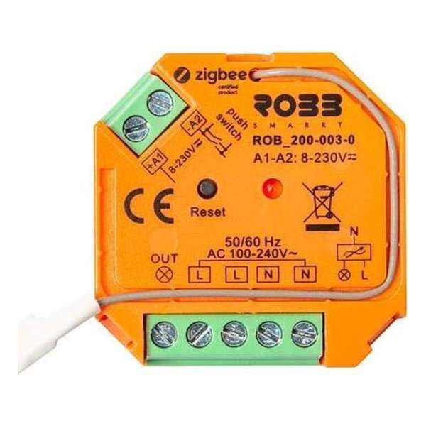 ROBB Smarrt Inbouwschakelaar 400W Zigbee ROBB Smarrt Inbouwschakelaar 400W Zigbee