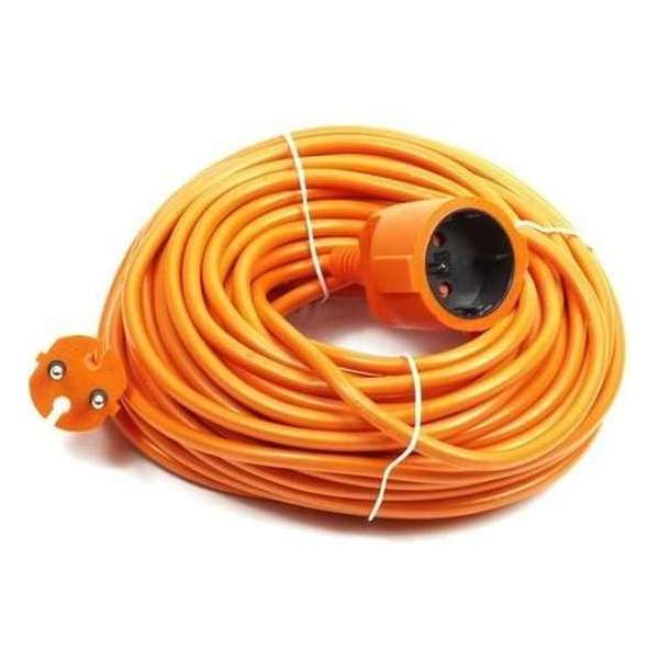 Verlengsnoer / tuinsnoer oranje 20meter Verlengsnoer / tuinsnoer oranje 20meter