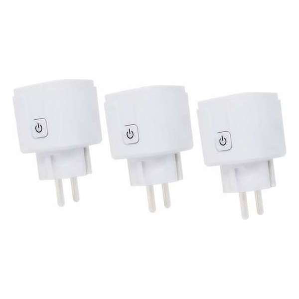 Woox Smart plug slimme stekker smal 16A 3 stuks
