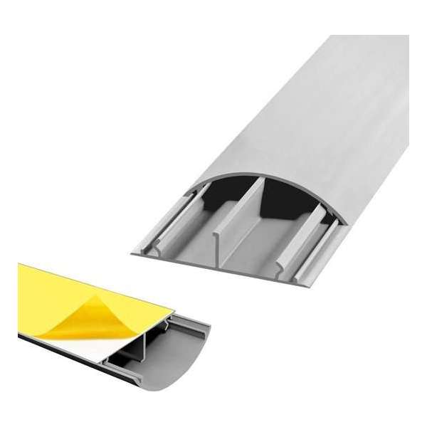 50X12 mm vloer/wand kabelgoot met bevestigingstape 2X1 M 50X12 mm vloer/wand kabelgoot met bevestigingstape 2X1 M