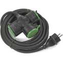 Waterdichte verlengsnoer - 3 voudig  - 5 meter