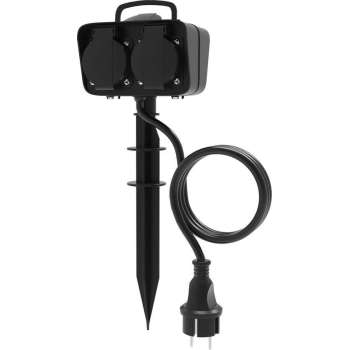 Calex Tuincontactdoos voor Buiten - 4 Stopcontacten - IP44