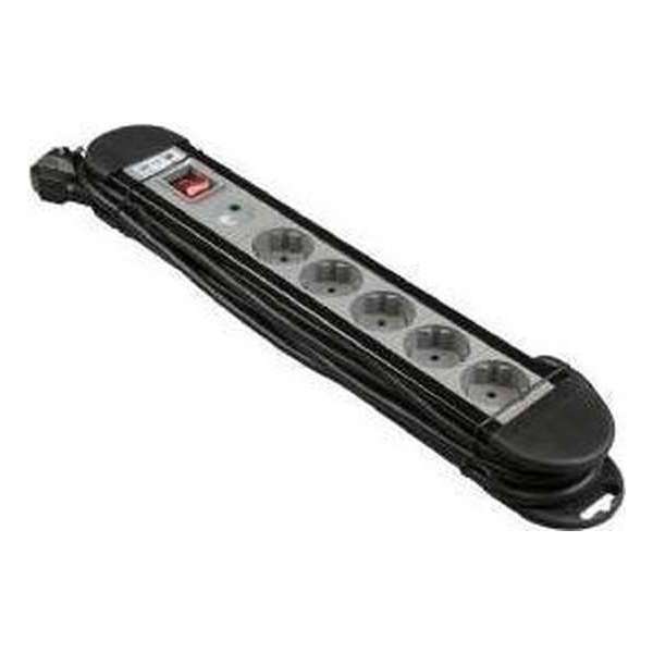VB Extend - Tafelcontactdoos Pro 5-Voudig + RA 3M + Schakelaar VB Extend - Tafelcontactdoos Pro 5-Voudig + RA 3M + Schakelaar