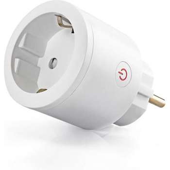 QNECT slimme stekker - Wi-Fi 2,4Ghz - 16A - max 3600W - met energiemeter - werkt met Google Home en Amazon Alexa