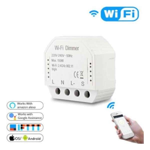 Led dimmer WIFI inbouw - Max 150 watt - Verlichting - Google home - Amazon Alexa Led dimmer WIFI inbouw - Max 150 watt - Verlichting - Google home - Amazon Alexa