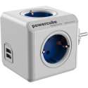 PowerCube Original Duo USB blauw Type F ter uitbreiding van de PowerCubes met kabel