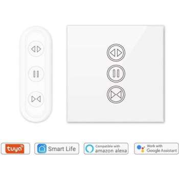 Slimme Rolluikschakelaar | Zonnescherm - Gordijnschakelaar | Afstandsbediening | Wifi - App | SmartHomeSwitch