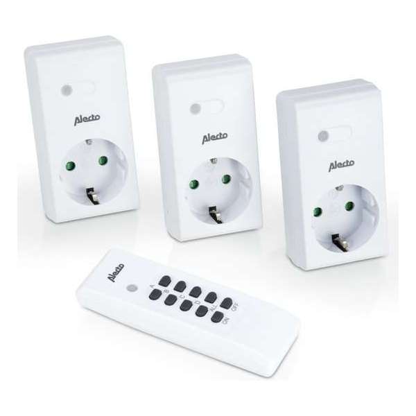 Alecto AR-03 Afstandbediening met 3 stopcontacten Alecto AR-03 Afstandbediening met 3 stopcontacten