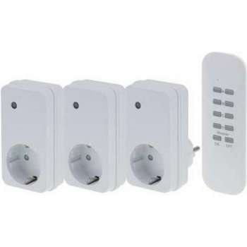 FLAMINGO - Switchset 3 plugs + 1 Remote - SF-501