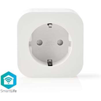 SmartLife Smart Stekker | Wi-Fi | 2500 W | Randaarde stekker / Type F (CEE 7/7) | -10 - 45 °C | Android™ / IOS | Wit