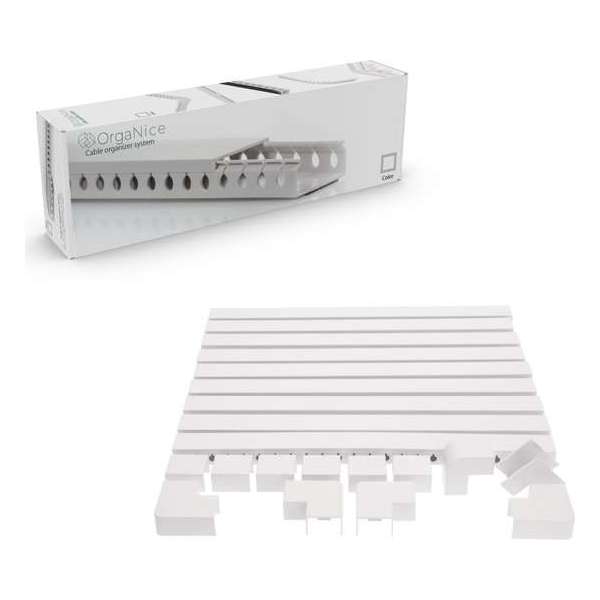 Organice EasyFix Kabelgoot zelfklevend - Kabel organiser voor bureau & TV - Wit Organice EasyFix Kabelgoot zelfklevend - Kabel organiser voor bureau & TV - Wit