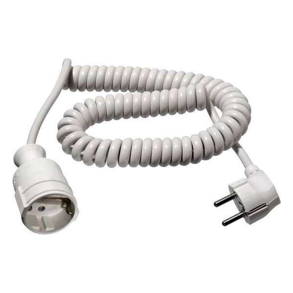 as - Schwabe 70412 Stroom Verlengkabel 16 A Wit 2.50 m Spiraalkabel as - Schwabe 70412 Stroom Verlengkabel 16 A Wit 2.50 m Spiraalkabel