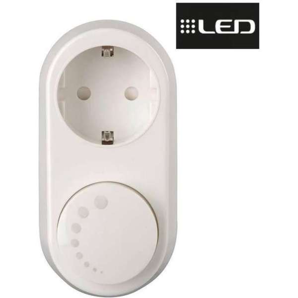 Stekkerdimmer LED 5-150Watt Wit Stekkerdimmer LED 5-150Watt Wit
