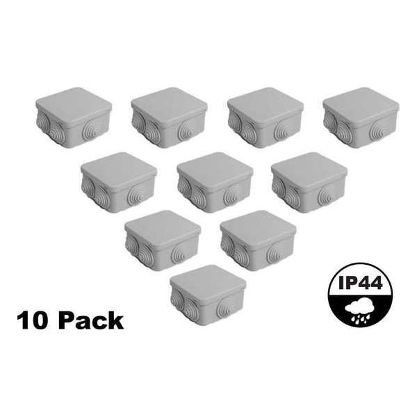 10x Waterdichte Opbouw Aansluitdoos / Lasdoos (IP54) (85x85x45mm) 10x Waterdichte Opbouw Aansluitdoos / Lasdoos (IP54) (85x85x45mm)