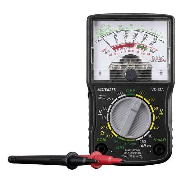 VOLTCRAFT VC-13A Multimeter Analoog CAT III 300 V VOLTCRAFT VC-13A Multimeter Analoog CAT III 300 V