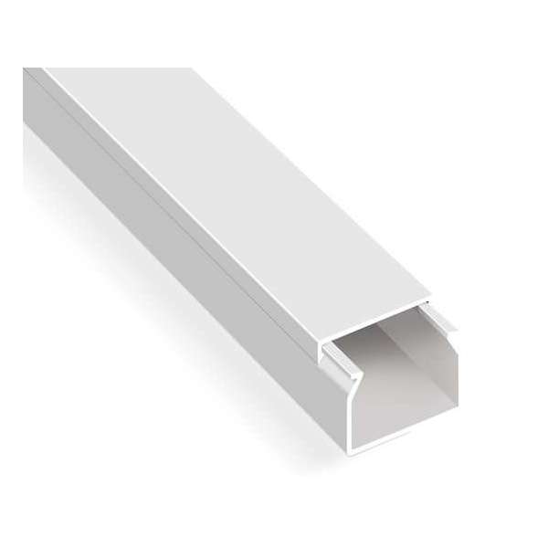 60X60 mm Kabelgoot/ leidinglijst wit 2X1 M 60X60 mm Kabelgoot/ leidinglijst wit 2X1 M