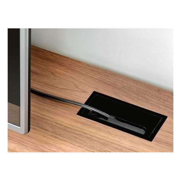 ComfortHome kabeldoorvoer zwart – kabelgoot bureau – kabeldoorvoer rechthoekig – kabelgoot rechthoekig – 27x8cm ComfortHome kabeldoorvoer zwart – kabelgoot bureau – kabeldoorvoer rechthoekig – kabelgoot rechthoekig – 27x8cm