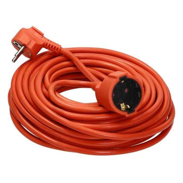 Verlengsnoer - 30 meter - H05VV-F - 3x1.5mm² - Outdoor - Voor tuin of buitengebruik - IP20 - Oranje Verlengsnoer - 30 meter - H05VV-F - 3x1.5mm² - Outdoor - Voor tuin of buitengebruik - IP20 - Oranje